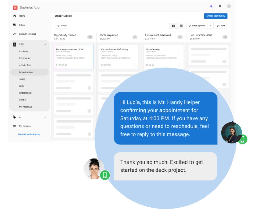 SMS marketing campaign visual showing mobile text message engagement